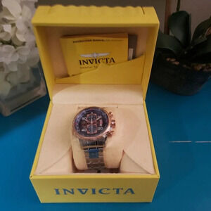 BNIB Invicta Men's Watch Silver & Rose Gold